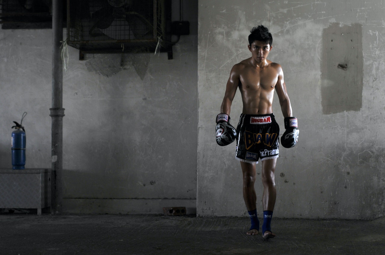 Chevilliere Boxe Thai Paire : Rose