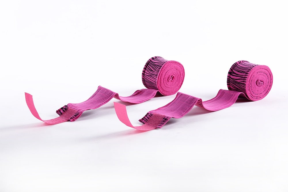 PINK STRIPE BOXING WRAPS