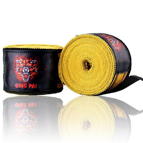 BANDES DE BOXE DRAGON JAUNES