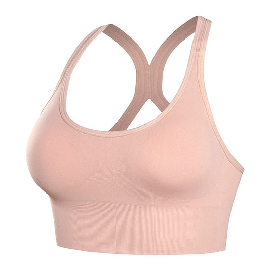 BRASSIÈRE DE SPORT ESSENTIAL IMPACT BEIGE