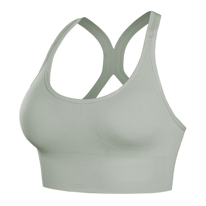 BRASSIÈRE DE SPORT ESSENTIAL IMPACT GRISE