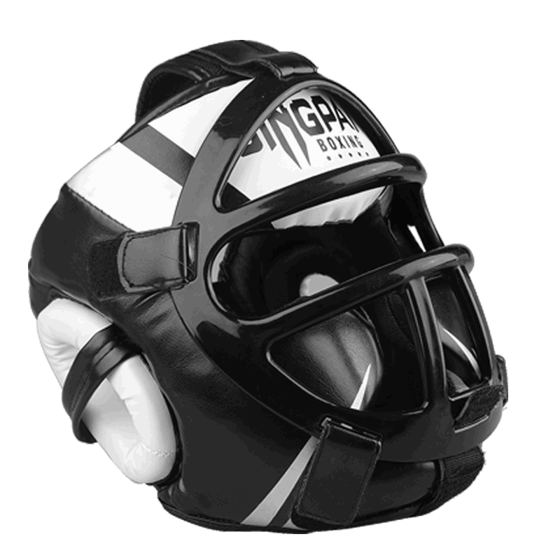 CASQUE DE BOXE AVEC GRILLE WHITE