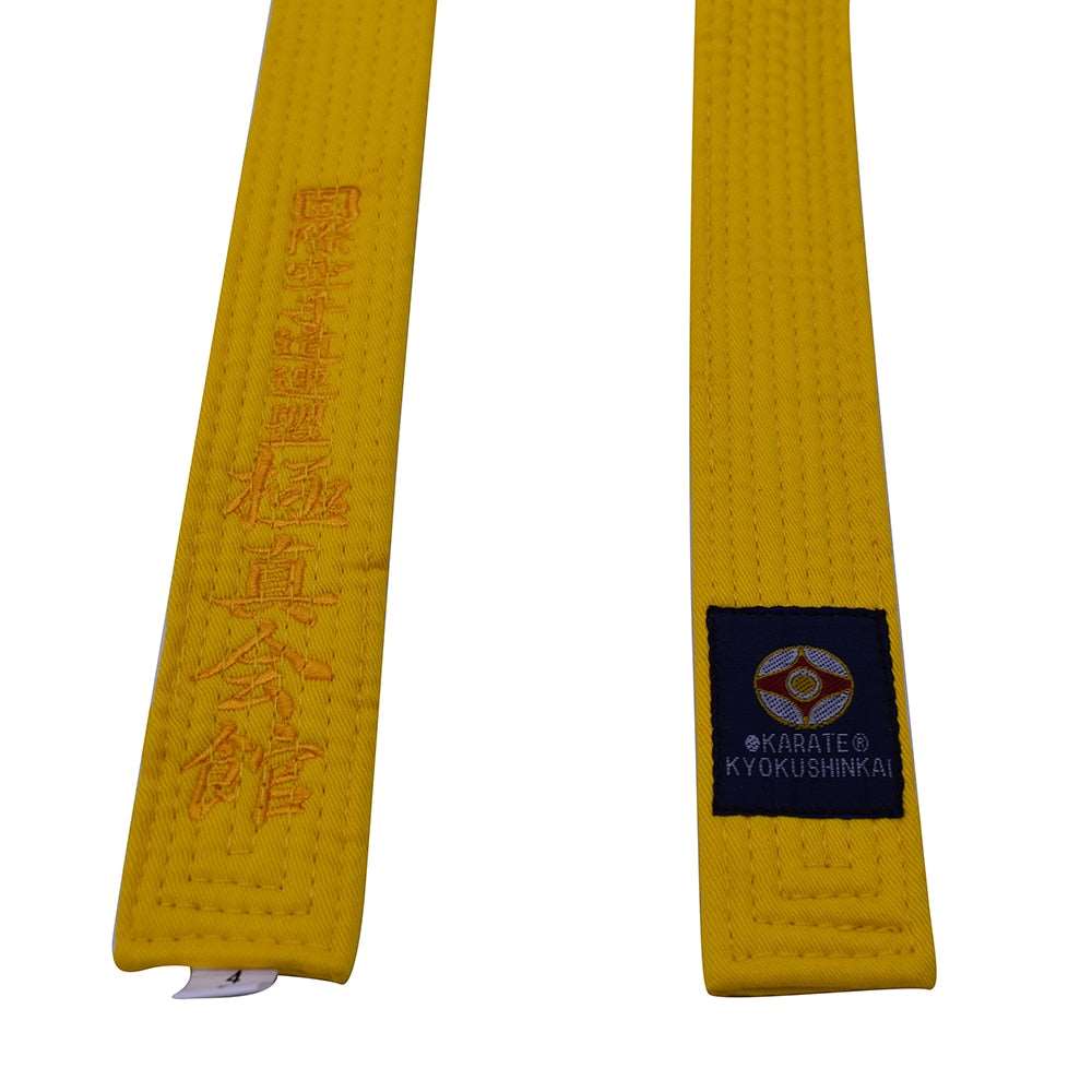 CEINTURE KARATE KYUKUSHINKAI JAUNE