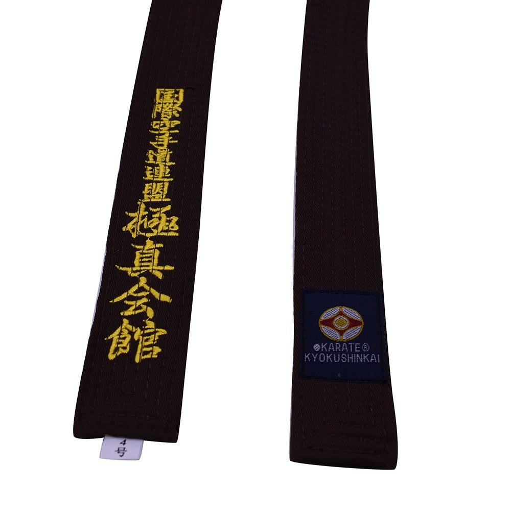 CEINTURE KARATE KYUKUSHINKAI MARRON