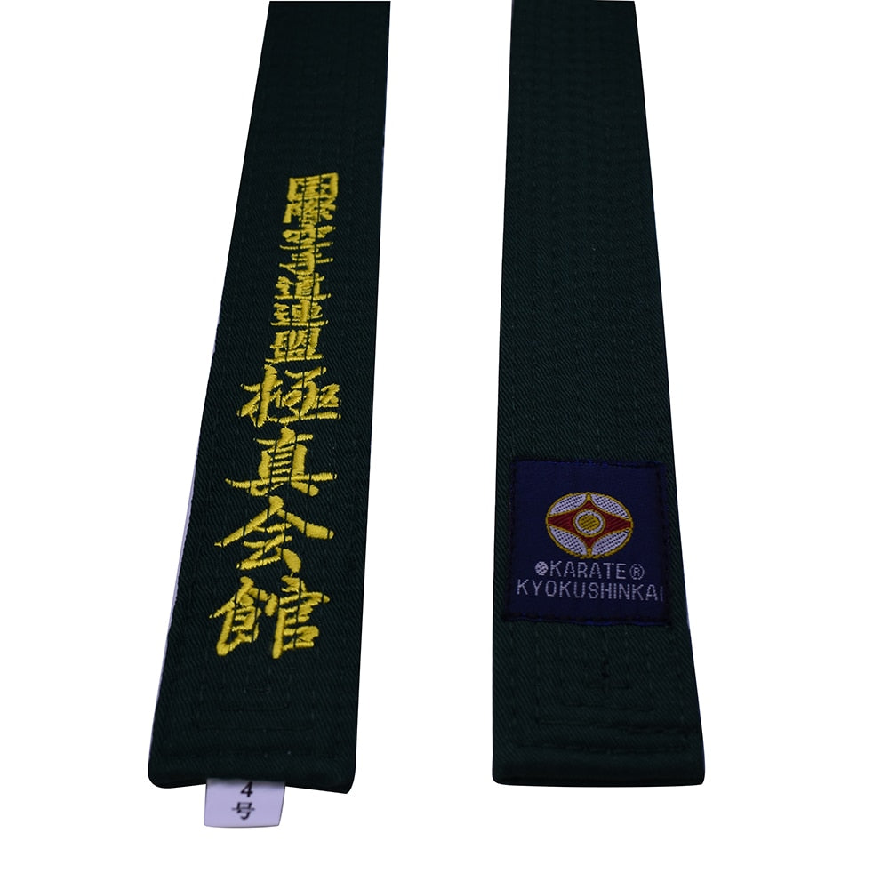 CEINTURE KARATE KYUKUSHINKAI VERT