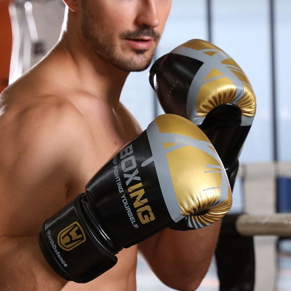 GANTS DE BOXE BOXING BLACK GOLD