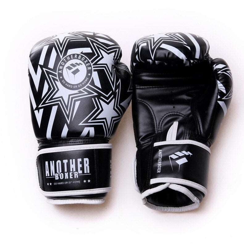 GANTS DE BOXE FIGHTER B&W STARS