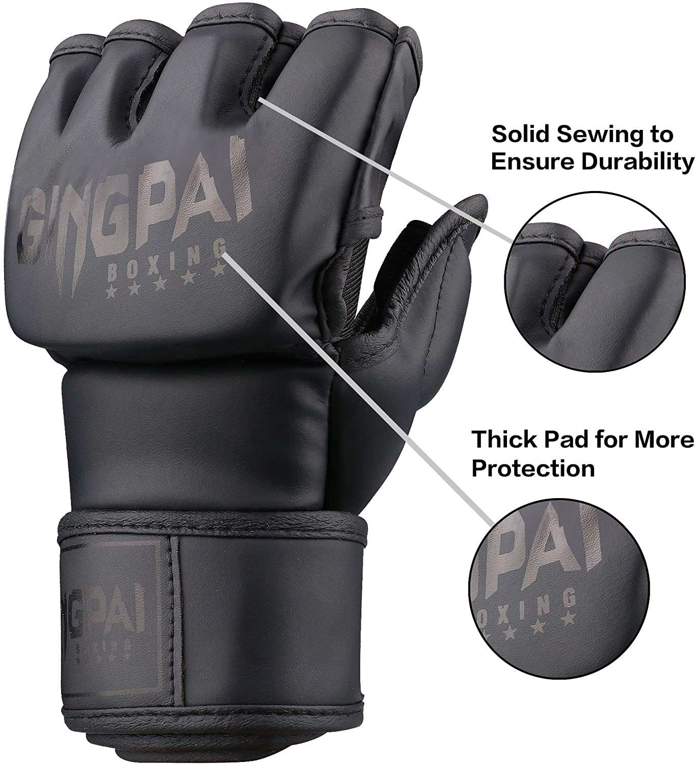 GANTS DE MMA HIGH NOIR