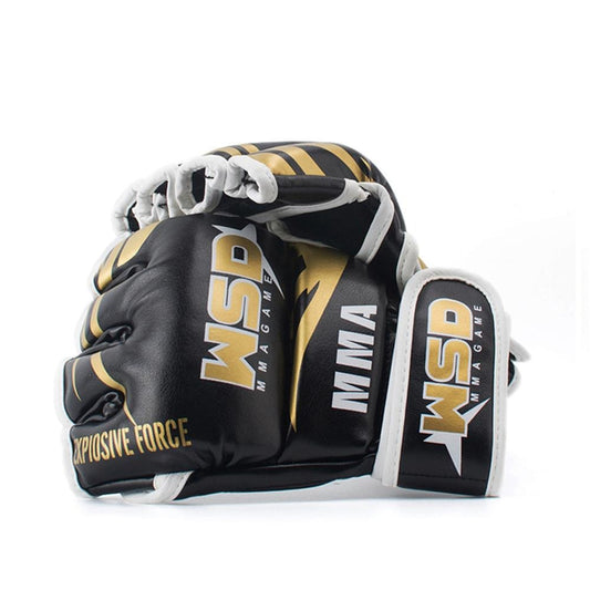 WSD BLACK & GOLD MMA GLOVES