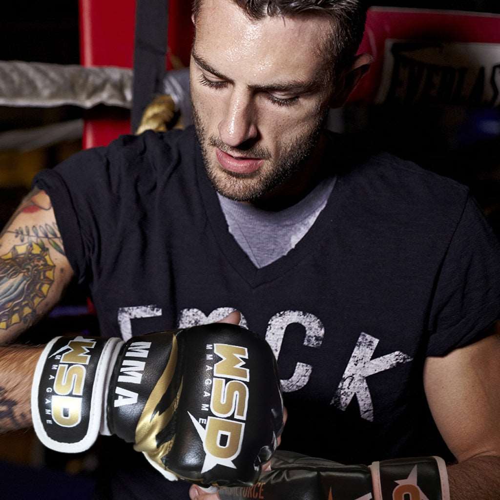 GANTS DE MMA WSD BLACK & OR