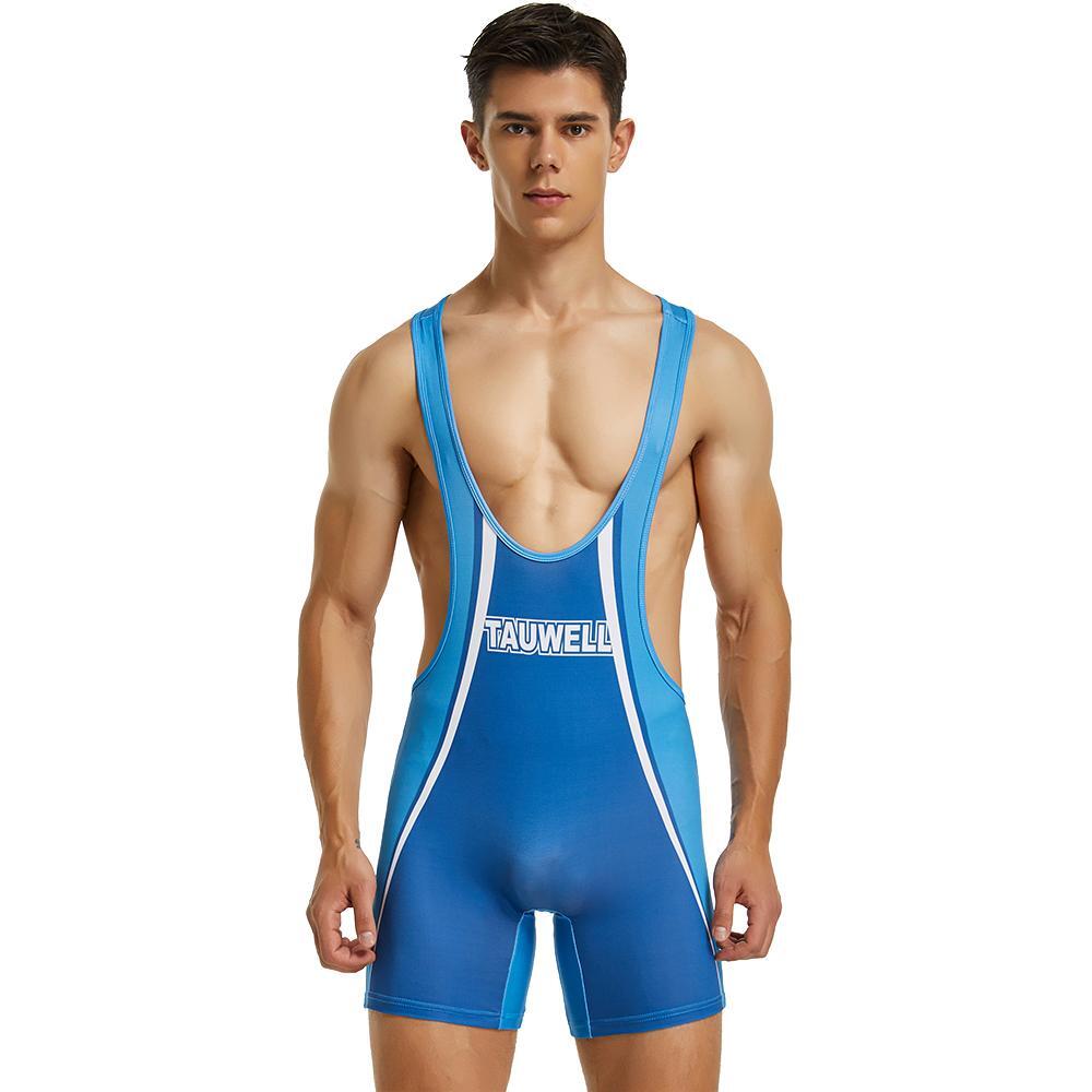 MAILLOT DE LUTTE FULL BLEU