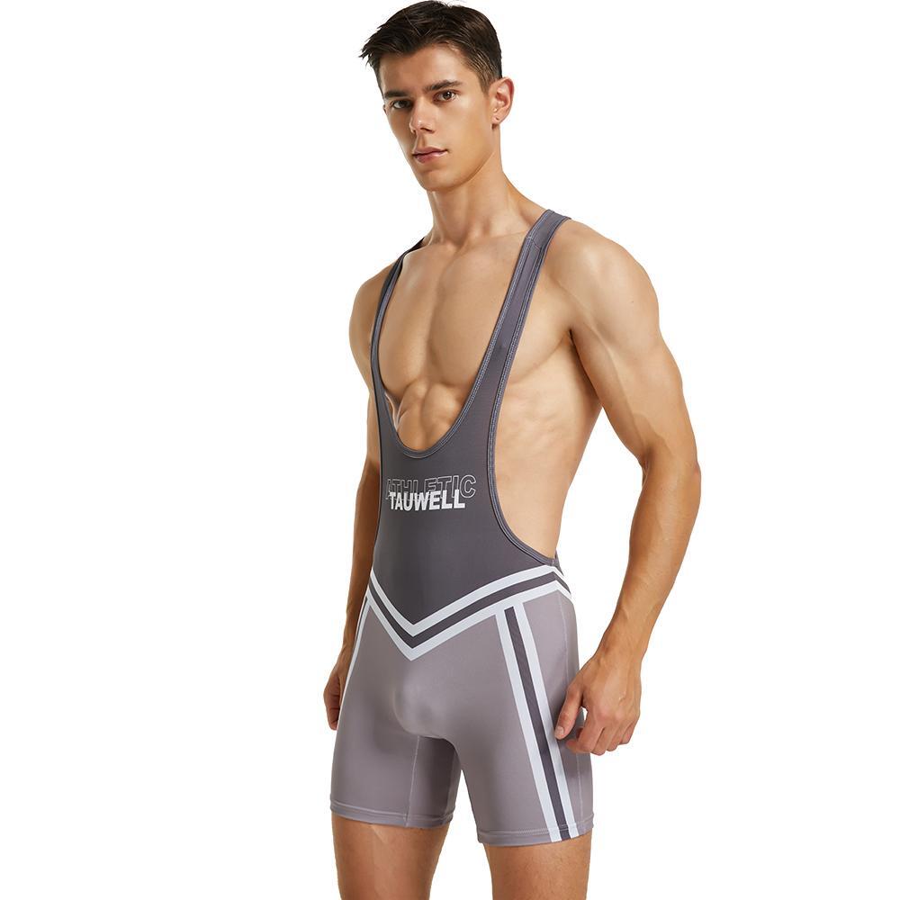 MAILLOT DE LUTTE GRIS