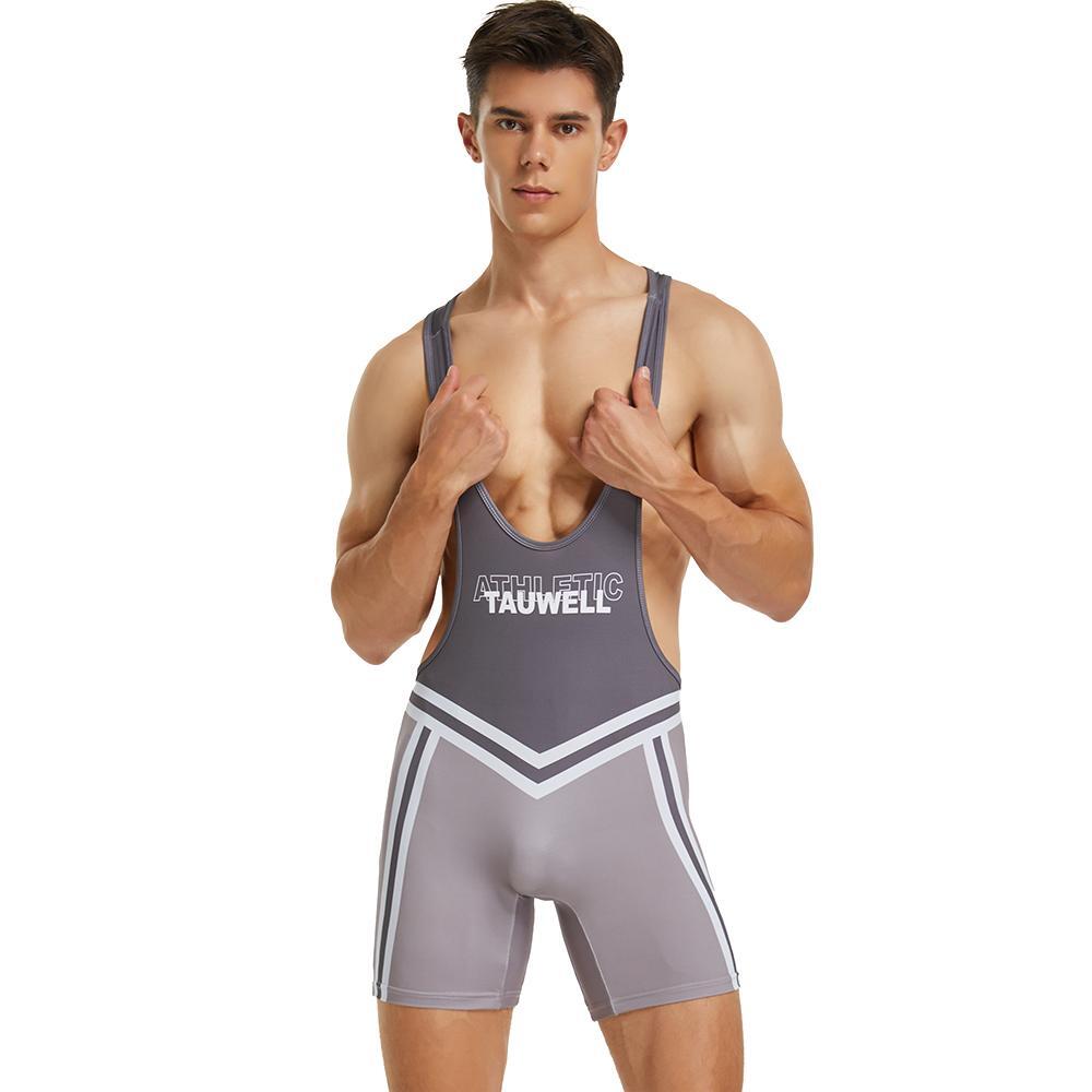 MAILLOT DE LUTTE GRIS