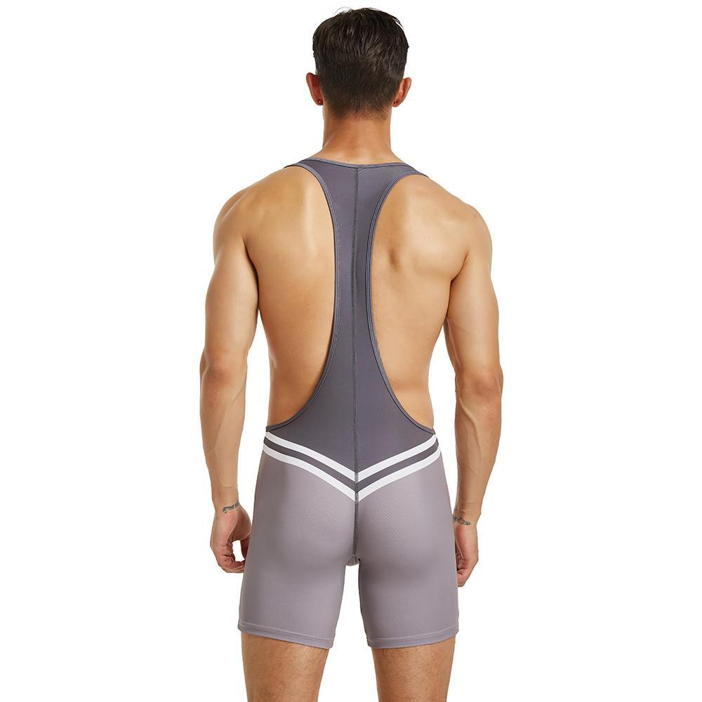 MAILLOT DE LUTTE GRIS