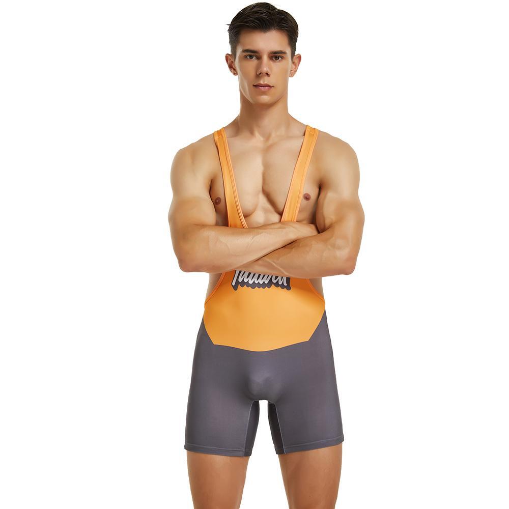 MAILLOT DE LUTTE ORANGE