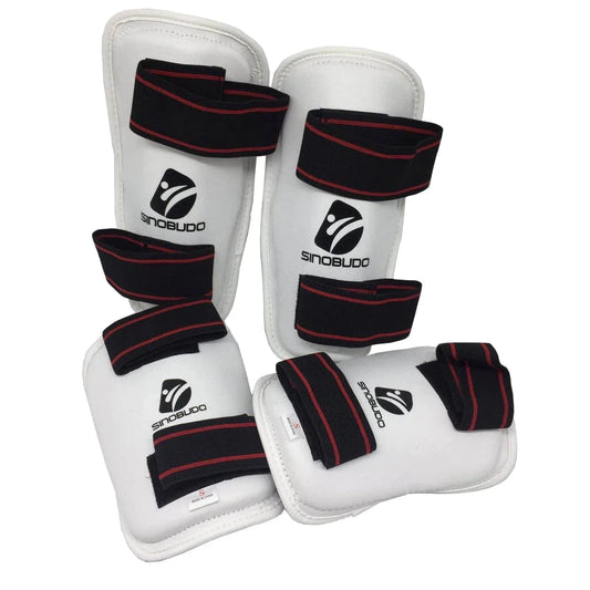 PACK PROTECTION TIBIA ET AVANT-BRAS TAEKWONDO SINOBUDO