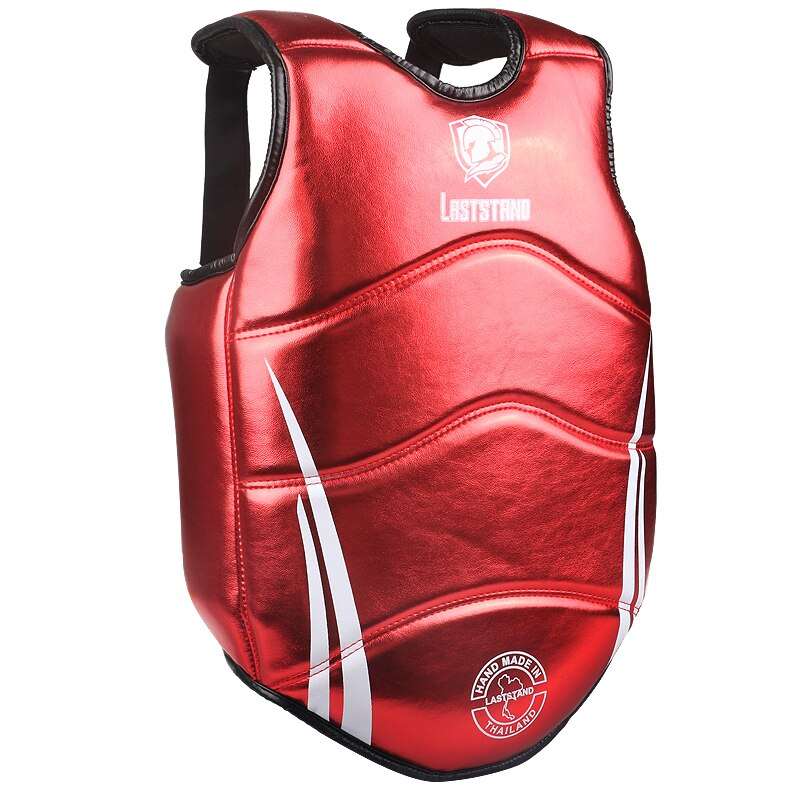 PLASTRON DE PROTECTION CUIR ROUGE