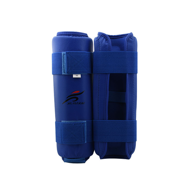 PROTEGE TIBIA ET PIED KARATE BLEU