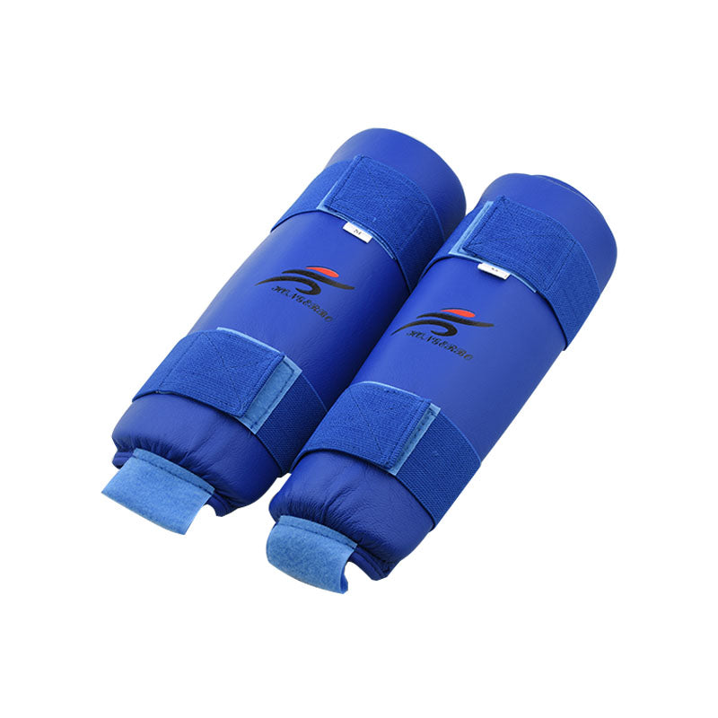 PROTEGE TIBIA ET PIED KARATE BLEU