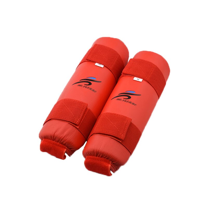 PROTEGE TIBIA ET PIED KARATE ROUGE