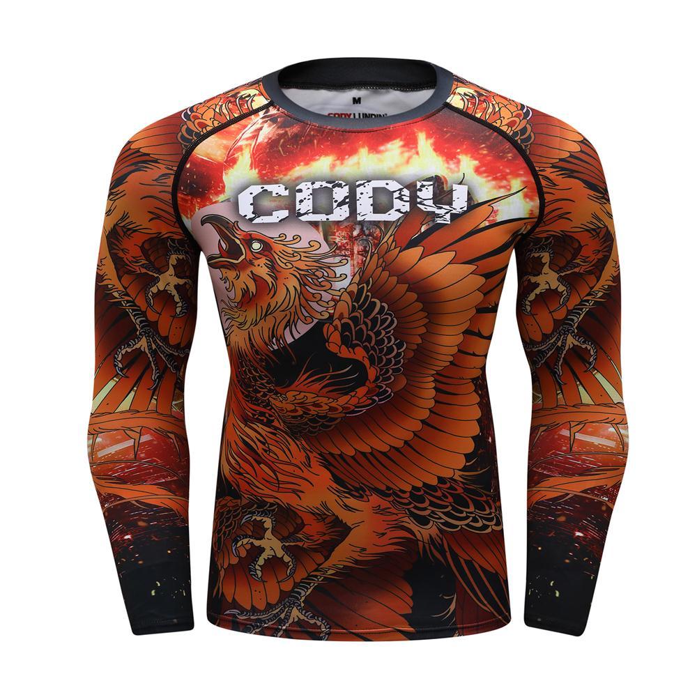 t-shirt compression rashguard mma