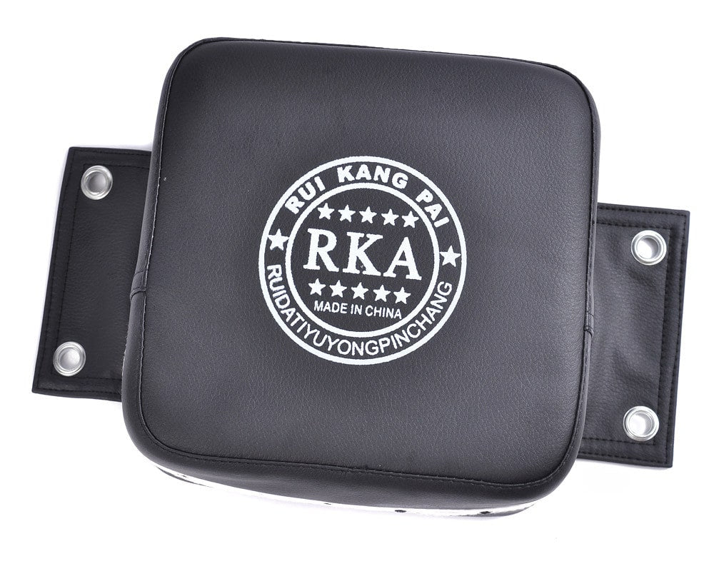 a black suitcase with a message written on it