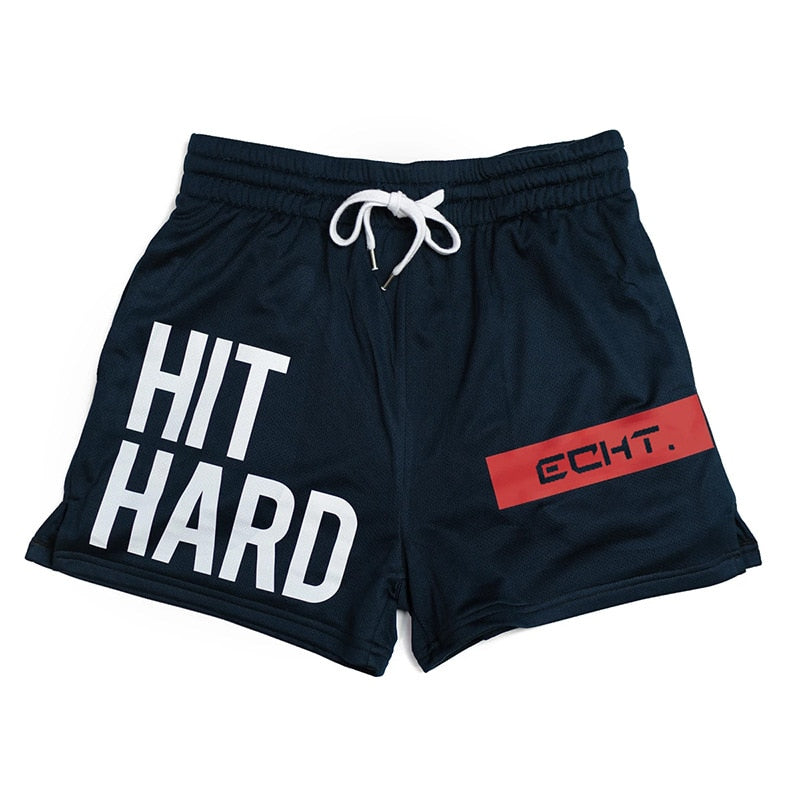 HIT HARD BLUE BOXING SHORTS