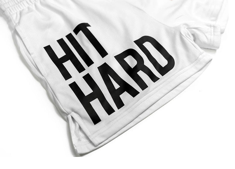 SHORT BOXE HIT HARD BLANC