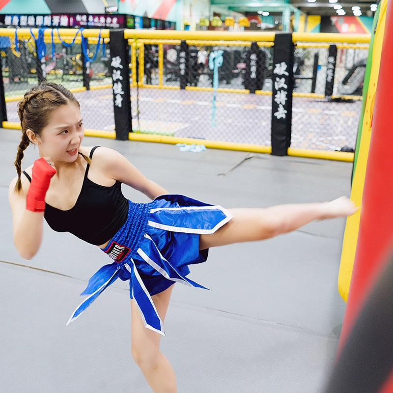 THAI GLADIATOR BLUE BOXING SHORTS