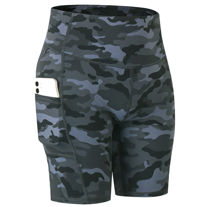 SHORT COMPRESSION FEMME ARMY GREY