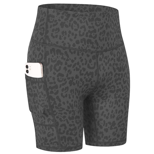 SHORT COMPRESSION FEMME LEOPARD