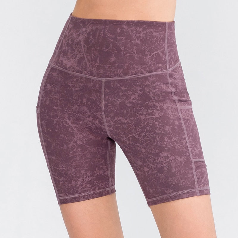 SHORT COMPRESSION FEMME ZEBRA VIOLET