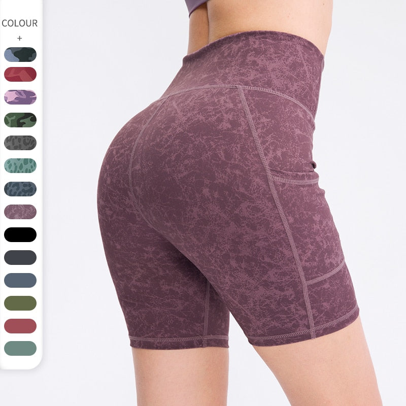 SHORT COMPRESSION FEMME ZEBRA VIOLET