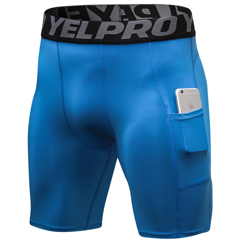 SHORT COMPRESSION PRO BLEU