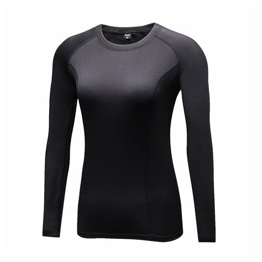 T-SHIRT DE COMPRESSION FEMME NOIR