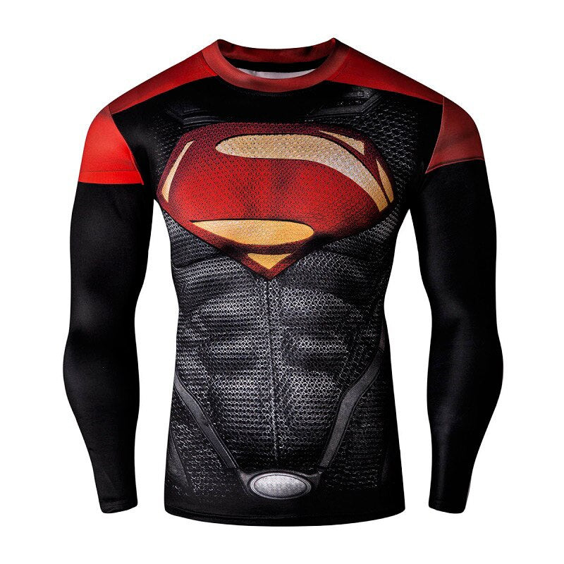 T-SHIRT MMA RASHGUARD SUPERMAN