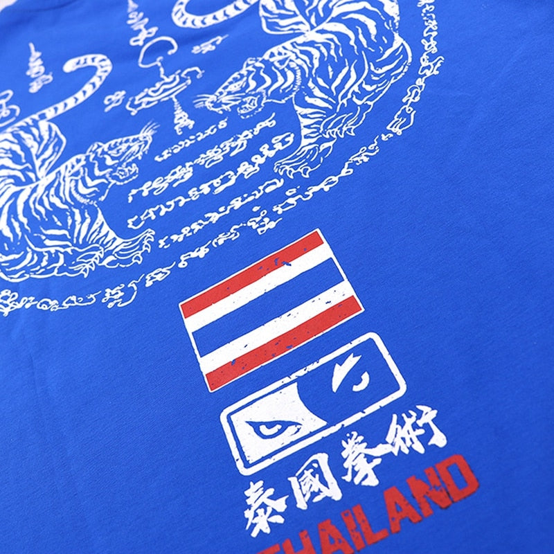 T-SHIRT MUAY THAI BLUE TIGER