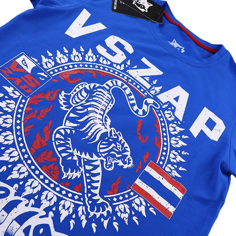 T-SHIRT MUAY THAI BLUE TIGER