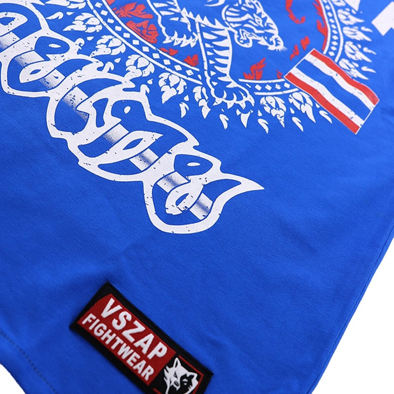T-SHIRT MUAY THAI BLUE TIGER