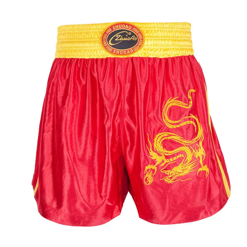 TENUE BOXE DRAGON ROUGE