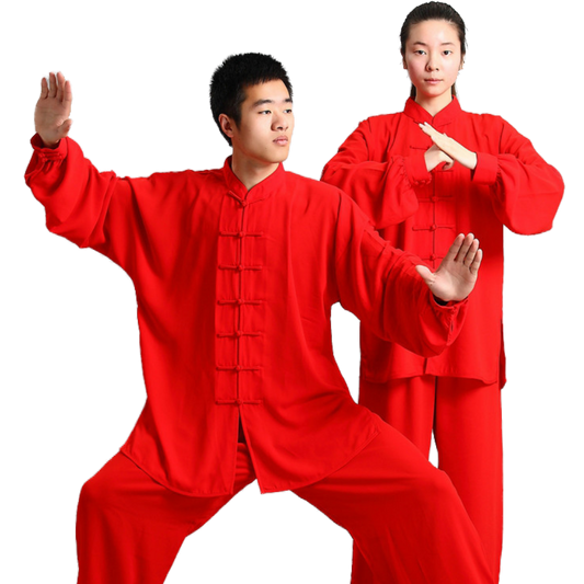 TENUE KUNG FU TRADITIONNELLE ROUGE