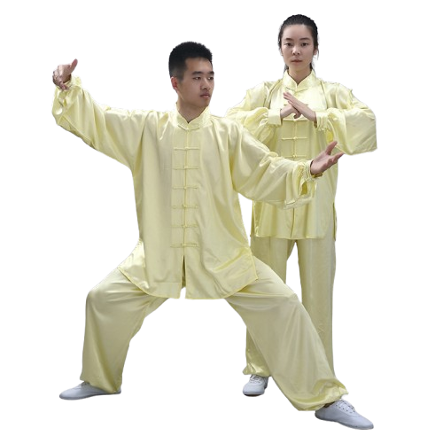 TENUE KUNG FU TRADITIONNELLE JAUNE