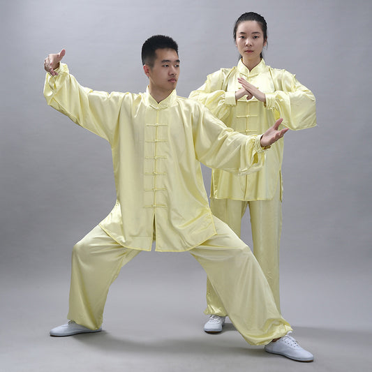 Tenue Kung Fu traditionnelle jaune