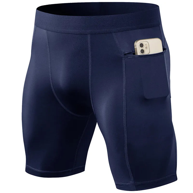 SHORT DE COMPRESSION NAVY BLEU