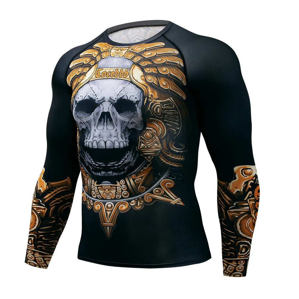 RASHGUARD MMA SKULL DEATH