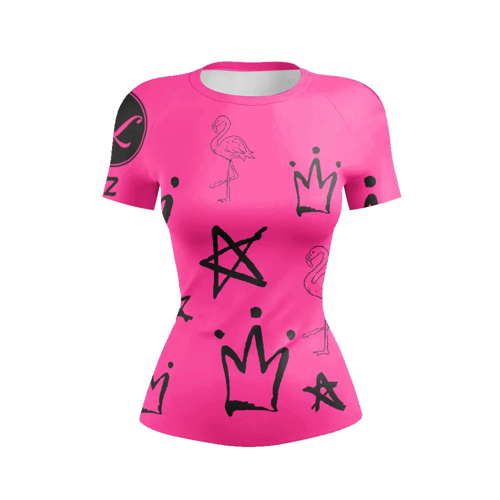 T SHIRT COMPRESSION FEMME STARS