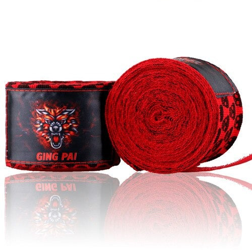 BANDES DE BOXE DRAGON SKULL ROUGES