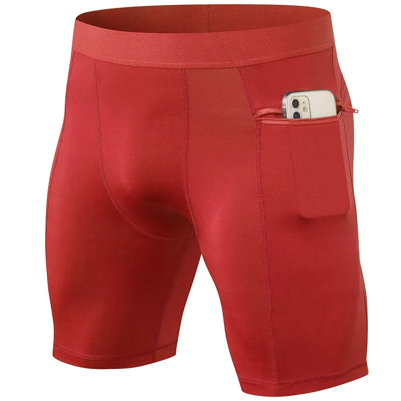 SHORT DE COMPRESSION ROUGE