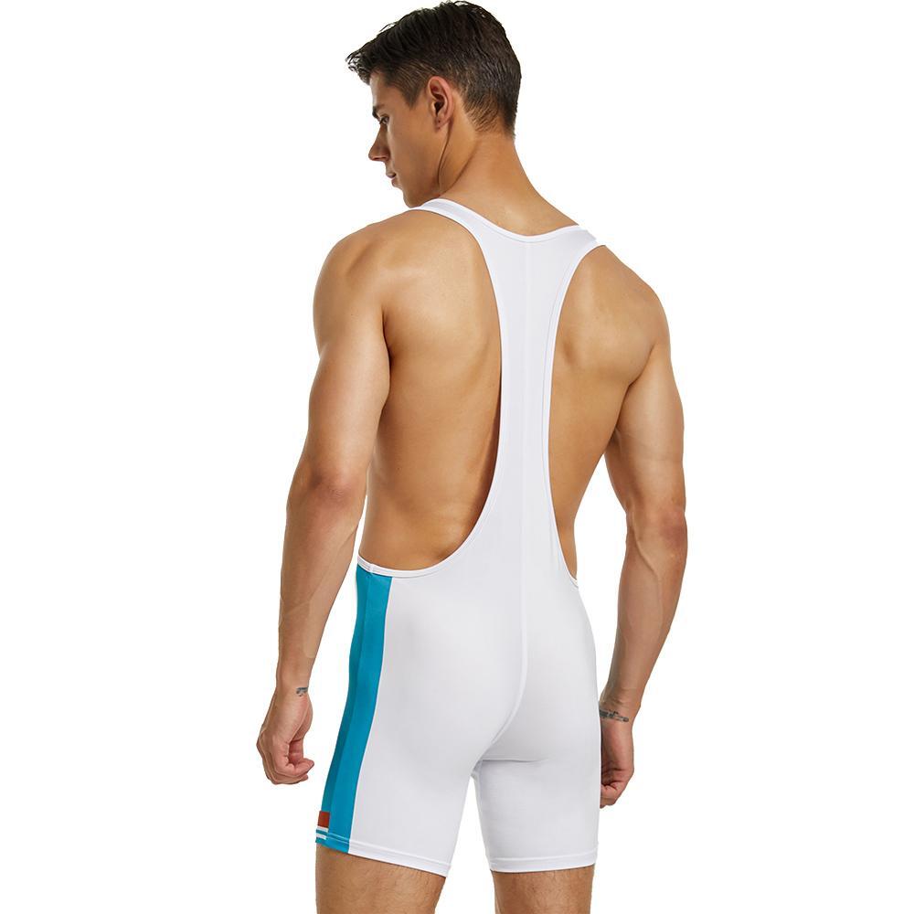 MODSGUE Maillot De Bain Sportif Homme Une Pièce - Sans Manches Léger Confortable Coupe Ajustée