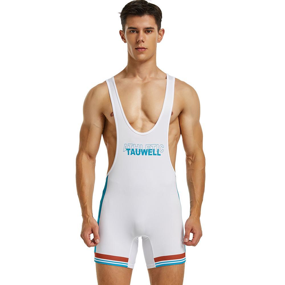 MAILLOT DE LUTTE ATHLETIC BLANC